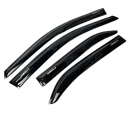 Дефлектори вікон вітровики Acrylic для Toyota Corolla (E140 - E150) 2007-2014 Гнучкі - мініатюра 4