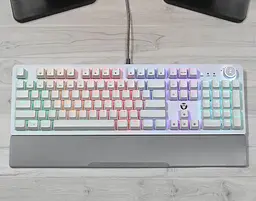 Клавіатура ігрова з підсвіткою Fantech MK-853V2 White Blue Switch MARCOS MECHANICAL Eng/Укр/Рус - мініатюра 6