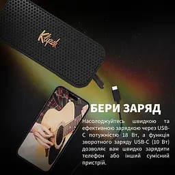 Портативна акустика Klipsch Portable Speaker Nasville Black (1071975) - мініатюра 9