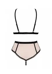 Комплект білизни Obsessive Lilines S/M рожевий - мініатюра 6