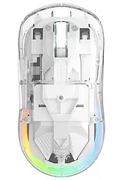 Комп'ютерна мишка Onikuma CW-26 Pro для ПК та ноутбука з RGB підсвіткою 4800 DPI та Bluetooth + 2.4GHz прозора - мініатюра 2