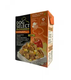 Вологий корм для собак DogSelect з індичкою, яблуками та овочами, 375 г