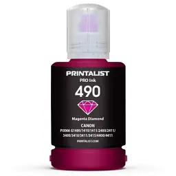 Чорнило Printalist Canon GI-490 для G1400/G2400/G3400 140г Magenta (PL490M)