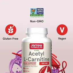 Ацетил L-карнітин Jarrow Formulas Acetyl L-Carnitine 500 мг 120 капсул - мініатюра 3