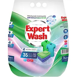 Порошок для прання кольорових речей Expert Wash Весняна свіжість 3 кг