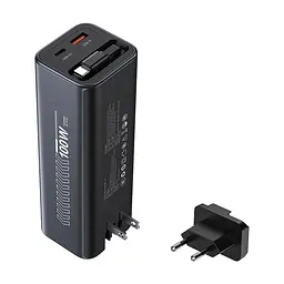 Повербанк 20000mAh Choetech B1012 Grey 100W з EU адаптером QC3.0 PD3.0, вбудований кабель (43-00164) - мініатюра 2