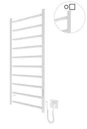 Електрична рушникосушарка HF Leeds 970x430 white matte 6.1.0803.06.WM, Білий матовий, універсальне (коннектор), Електронний