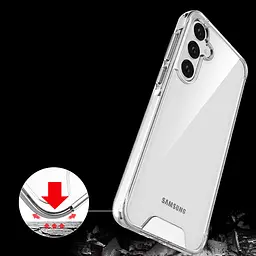 Чохол TPU Space Case transparent для Samsung Galaxy A34 5G Прозорий - мініатюра 4