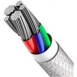 Кабель Baseus High Density Braided USB-C to Lightning 1m White (CATLGD-02) [100366] - мініатюра 3