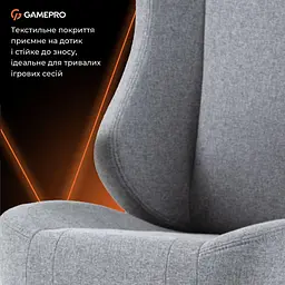Ігрове крісло GamePro GC775G Fabric Gray (GC775G) - мініатюра 10
