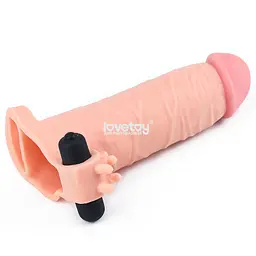 Вібронасадка на член Pleasure X-Tender Vibrating Penis Sleeve Brown #1 LOVETOYS 66-LV1061-11 103675 - мініатюра 3