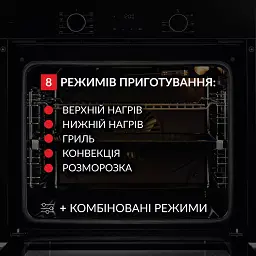 Духова шафа електрична Weilor FDO6F82BK - мініатюра 4