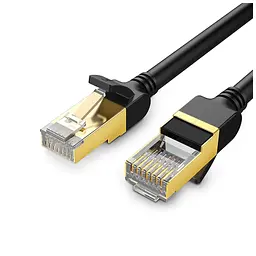Патч-корд 10м, F/FTP cat 7 RJ-45 black Ugreen (U_11273) - мініатюра 1