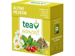 Чай фасований фруктовий та трав'яний TEA MOMENTS "Alpine Meadow" 1,8 г з м’ятою, ромашкою, лемонгр. Та 20 пакетиків