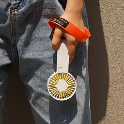 Портативний вентилятор XiaomiVH Xiaomini Portable Handheld Fan F07 Orange - мініатюра 5
