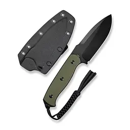 Ніж з фіксованим лезом Sencut Toxodon S24036-2 зелений, чорне лезо - мініатюра 3