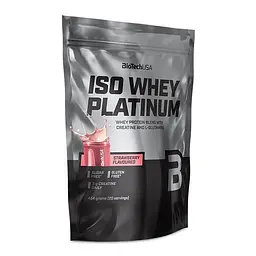 Сироватковий ізолят BioTech Iso Whey Platinum, 454 грам - Полуниця