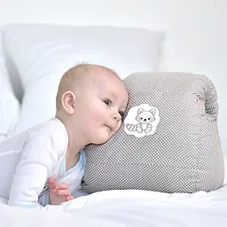Подушка для годування Papaella Mini Горошок, 28х30 см, сірий (8-31999) - мініатюра 9