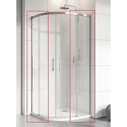 Душові стінки Radaway Idea PDD 100x100 безпечне скло, прозоре (387142-01-01)
