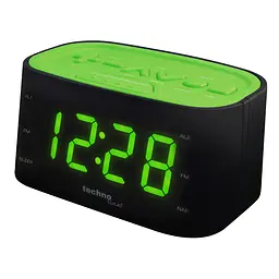 Годинник настільний з радіо Technoline WT465 Black/Green (WT465 grun), Чорний
