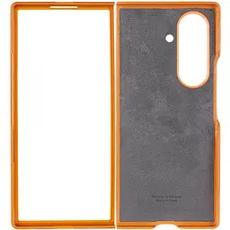 Шкіряний чохол Leather Case (AAA) with stand для Samsung Galaxy Z Fold7 Tan - мініатюра 3