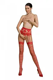 Еротичні колготки-бодістокінг Passion ECO S009 red
