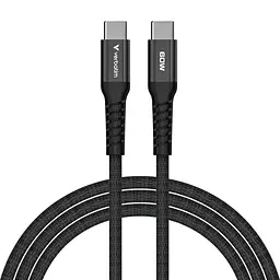 Кабель Verbatim 60 Вт /USB-C–USB-C /120 см-чорний (31859) - мініатюра 2