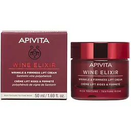 Крем-ліфтинг насиченої текстури Apivita Wine Elixir для боротьби зі зморшками та підвищення пружності, 50 мл - мініатюра 2
