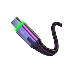 Дата кабель USB 2.0 AM to USB-C 2.0m 3A LED black Essager (EXCT-XGA0G) - миниатюра 2