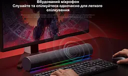 Саундбар колонка для комп'ютера Xiaomi Desktop Speaker QBH-4276GL Black - мініатюра 11