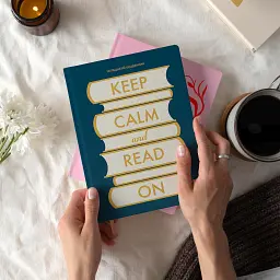 Щоденник читацький «Keep calm and read on» синій - мініатюра 4