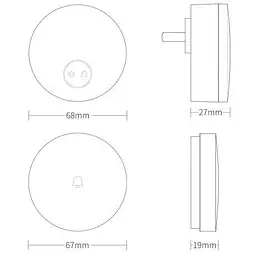 Дверний дзвінок Xiaomi Linptech Wireless Doorbell (G6L-WIFI-SW) [41309] - мініатюра 4