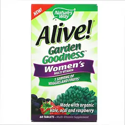 Жіночий мультивітамінний комплекс Alive Organic Garden Goodness Women - 60 tabs