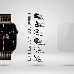 Плівка захисна Armorstandart Matte hydrogel Apple Watch 12 46mm 6 pcs (ARM94014) - мініатюра 2