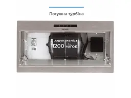 Вытяжка встраиваемая ELEYUS MAGNUS 1200 LED 52 IS - миниатюра 10
