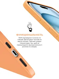 Чохол ArmorStandart ICON2 Case для Apple iPhone 15 Plus Orange Sorbet - мініатюра 4