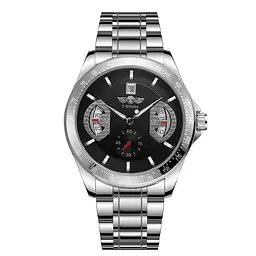 Наручний годинник чоловічий 8267 Silver-Black Winner acs0029763