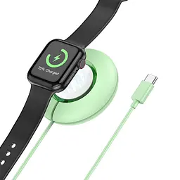 БЗП Hoco CW51 Wireless charger for iWatch Green - мініатюра 2