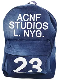 Рюкзак молодіжний джинсовий ACNF Studios CHN031 Синій