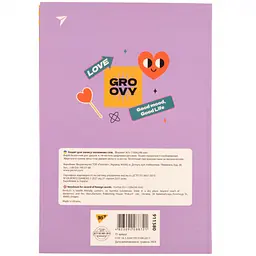 Зошит для запису іноземних слів Yes Groovy В5 72 аркуші обкладинка софт-тач+УФ (911580) - мініатюра 3