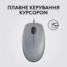 Бездротова миша Logitech M110 USB Silent Mid Gray (L910-006760) (910-006760) - мініатюра 4