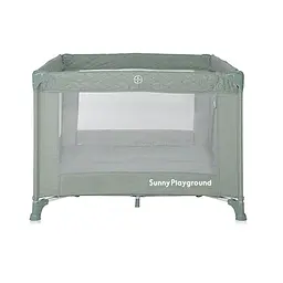 Дитячий манеж із сітчастими стінками від народження Sunny Playground Iceberg Green Star Lorelli Зелений - мініатюра 2