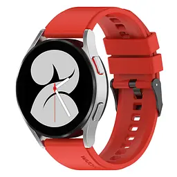 Ремінець для Samsung Galaxy Watch 4 40mm - червоний ширина кріплення 20мм силікон Watchbands GT (W45-2WB22817734) - мініатюра 2