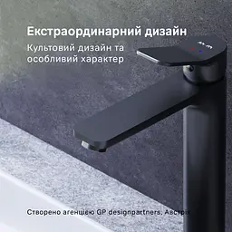 Змішувач для умивальника Am.Pm X-Joy високий black F85A92022 Чорний матовий - мініатюра 2