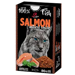 Ласощі для котів Alpha Spirit Salmon Natural Cat з лососем 80 г ALPHG110000945