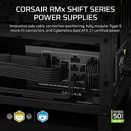 Блок живлення Corsair RM850x 850W ATX 3.1 80+ Gold (CP-9020299-EU) U1 - мініатюра 4