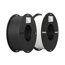 Пластик для 3D-принтера Creality PLA 2х1 кг, 1.75 мм, білий+чорний (3301010337)