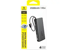 Зовнішній акумулятор (Power Bank) BASEUS Enerfill FC41 145W 25000mAh Black (E0028H, E0028H01) - мініатюра 3