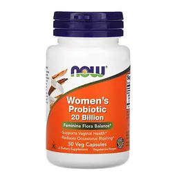 Пробіотики та пребіотики Womens Probiotic 20 Billion 50 капсул NOW vit0005069