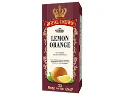 Чай пакетований чорний Royal Crown 2 г "LEMON&ORANGE" 25 пакетиків